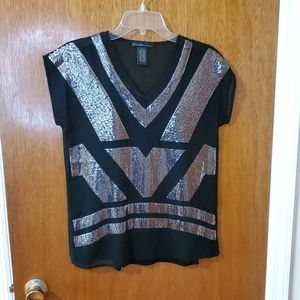 Aztec Sequin Top